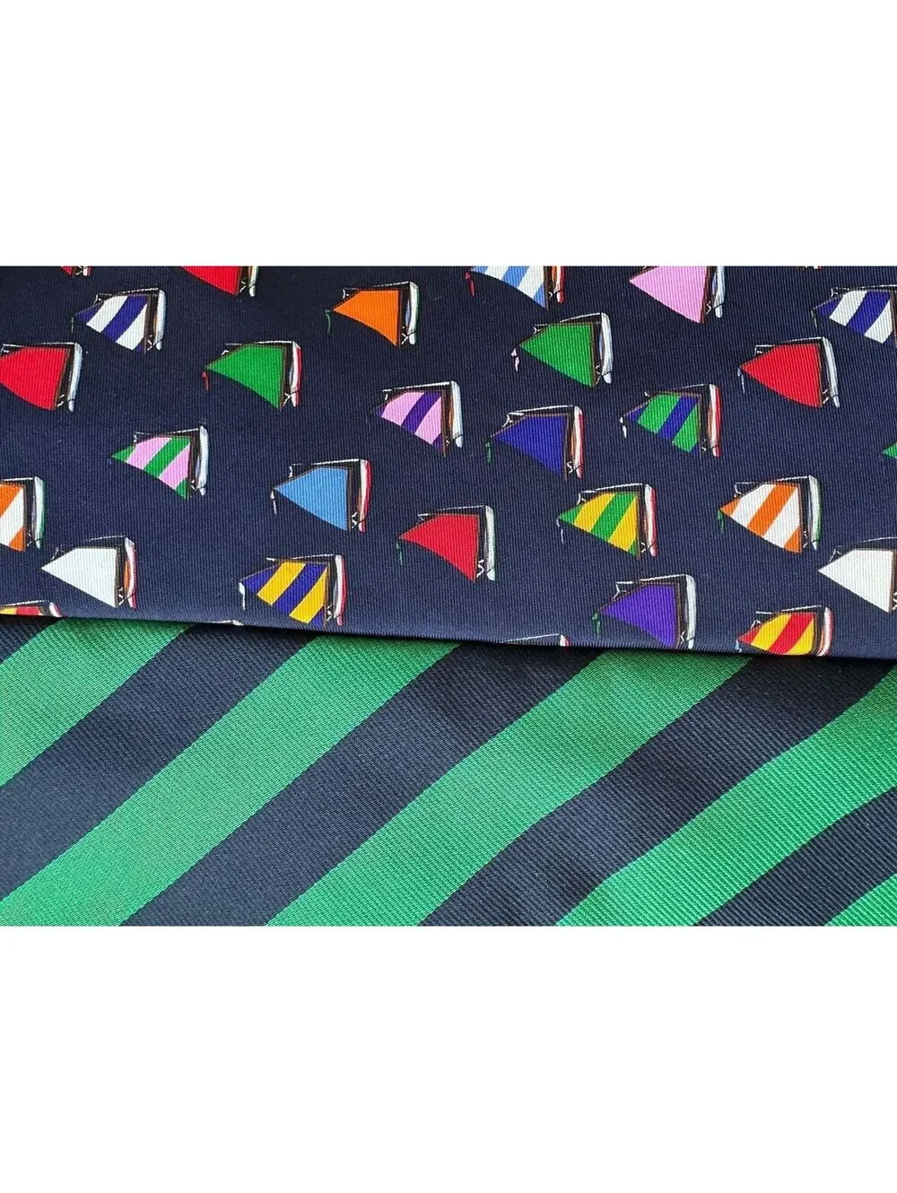 Nautical Upcycled Silk Necktie Obi Belt | Corset Style Belt | One-of-a-Kind | OS
